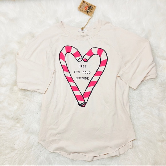 Anthropologie Tops - Junk food baby it’s cold outside long sleeve